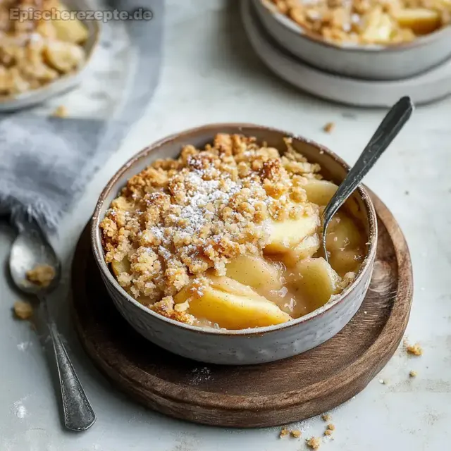 Zuckerfreier Apple Crumble