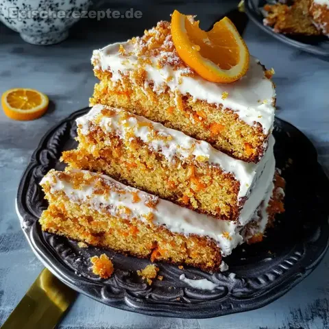 Saftiger Karotten-Orangen-Kuchen