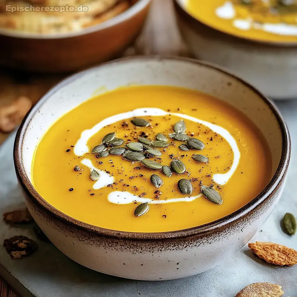 Samtige Kürbissuppe mit Orangensaft & Kurkuma