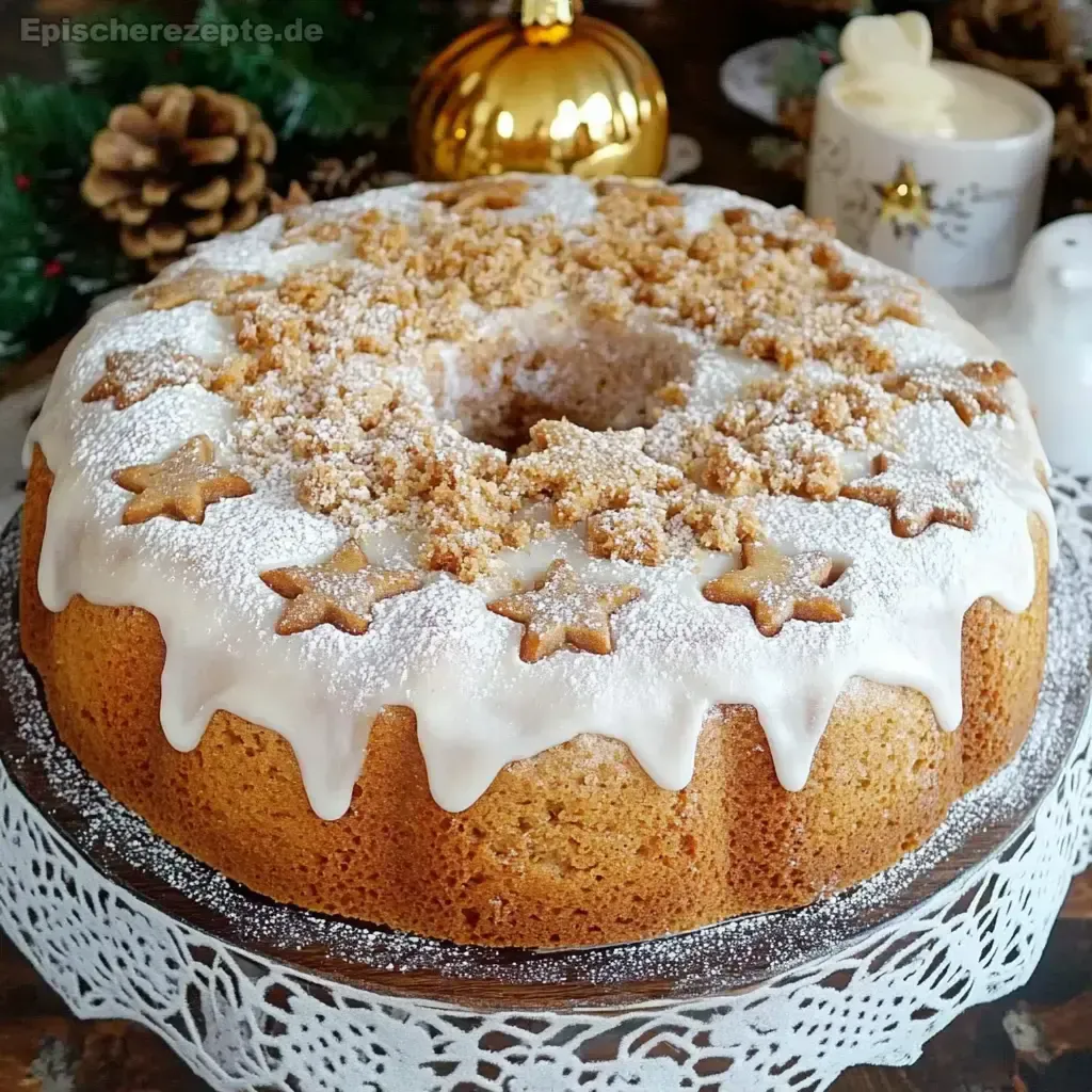 Weihnachtskuchen im Rührteig