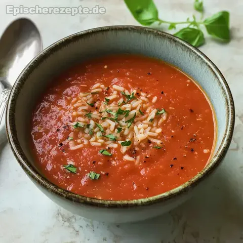 Tomatensuppe mit Reis