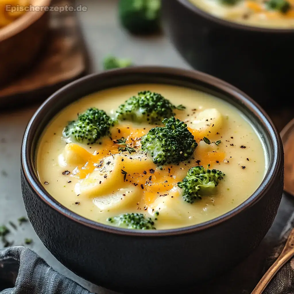 Crockpot Kartoffel-Brokkoli-Cheddar-Suppe