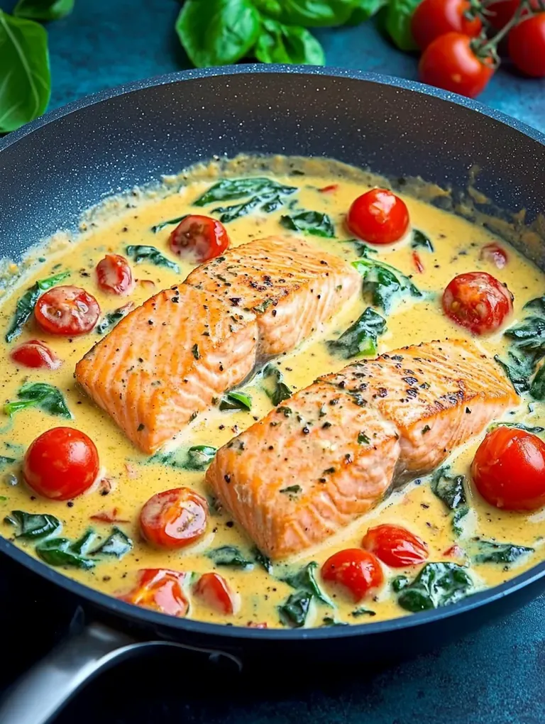 Lachs in Parmesansauce mit Kokosreis – Exotisch und Cremig