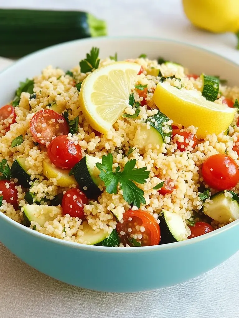 Couscous-Salat mit Zucchini – Einfach, Gesund und Lecker