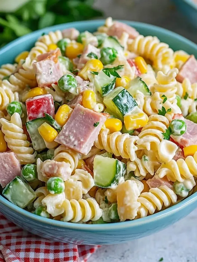 Omas Klassischer Nudelsalat mit Mayo – Der Partyklassiker