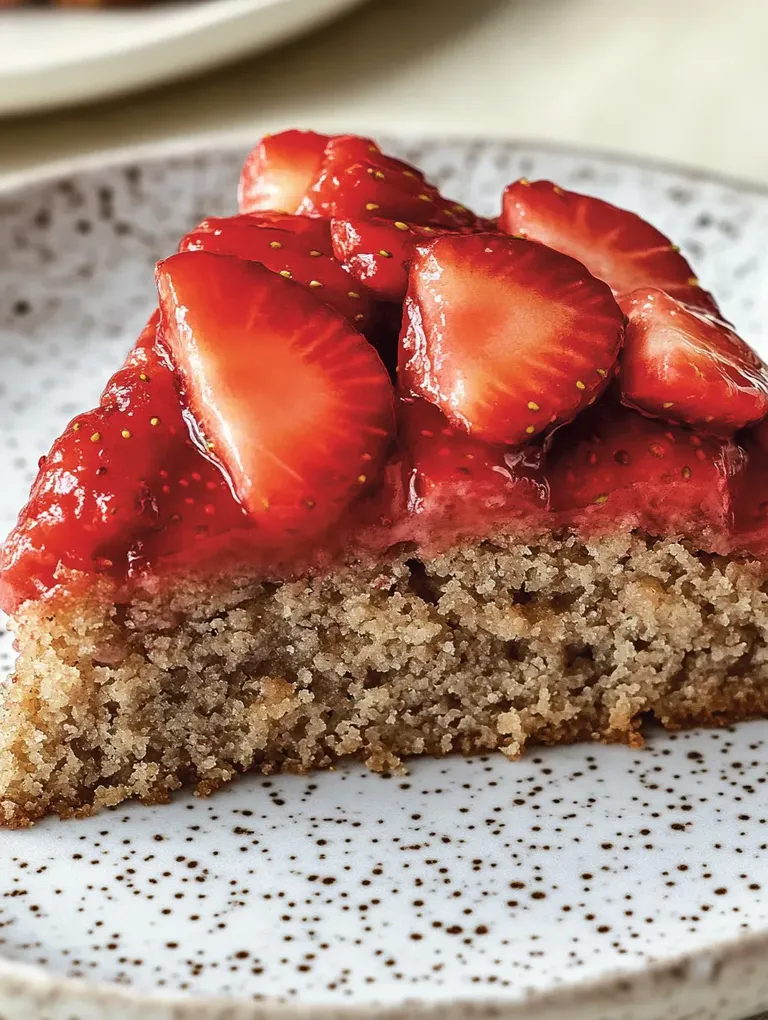 Glutenfreier Mandelkuchen mit Erdbeeren – Einfach und Lecker