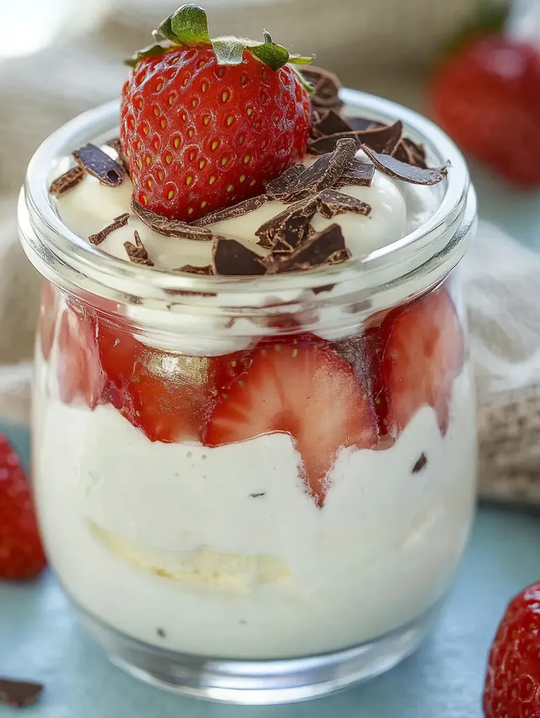 Quarkspeise mit Erdbeeren – Fruchtig und Cremig im Glas