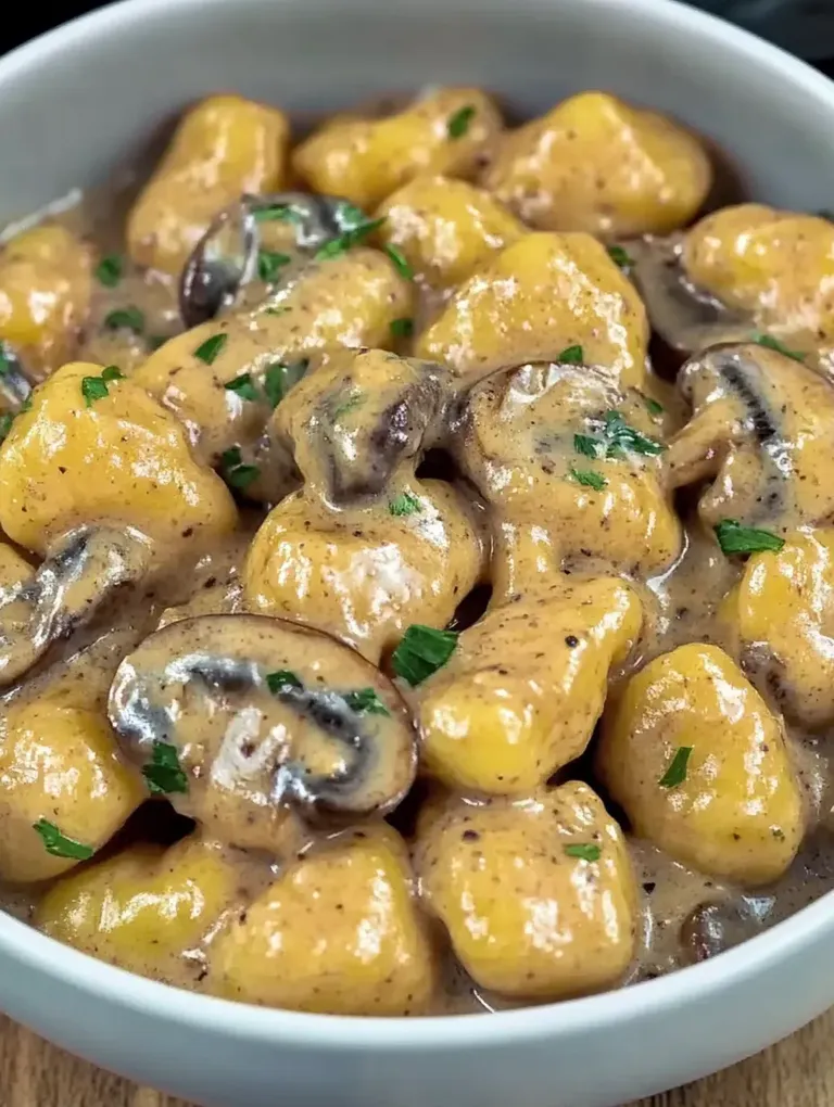 Gnocchi in Cremiger Pilz-Speck-Sauce – Einfach und Lecker