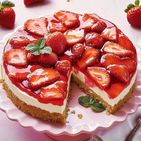 Erdbeerkuchen ohne Backen