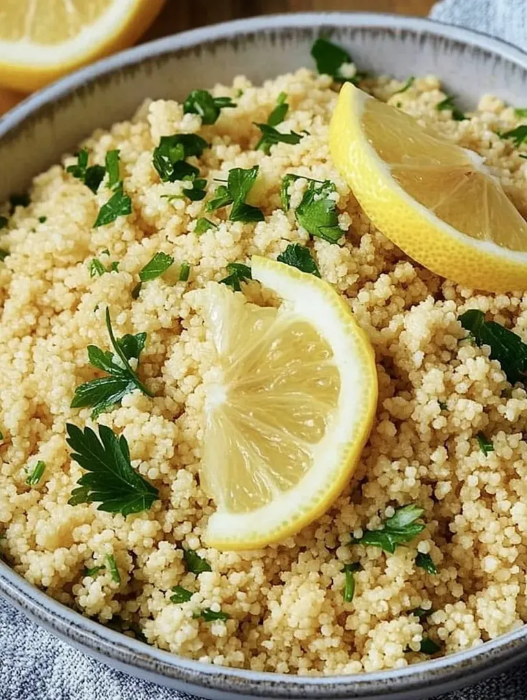 Zitronen-Couscous – Fruchtig, Würzig und Schnell gemacht