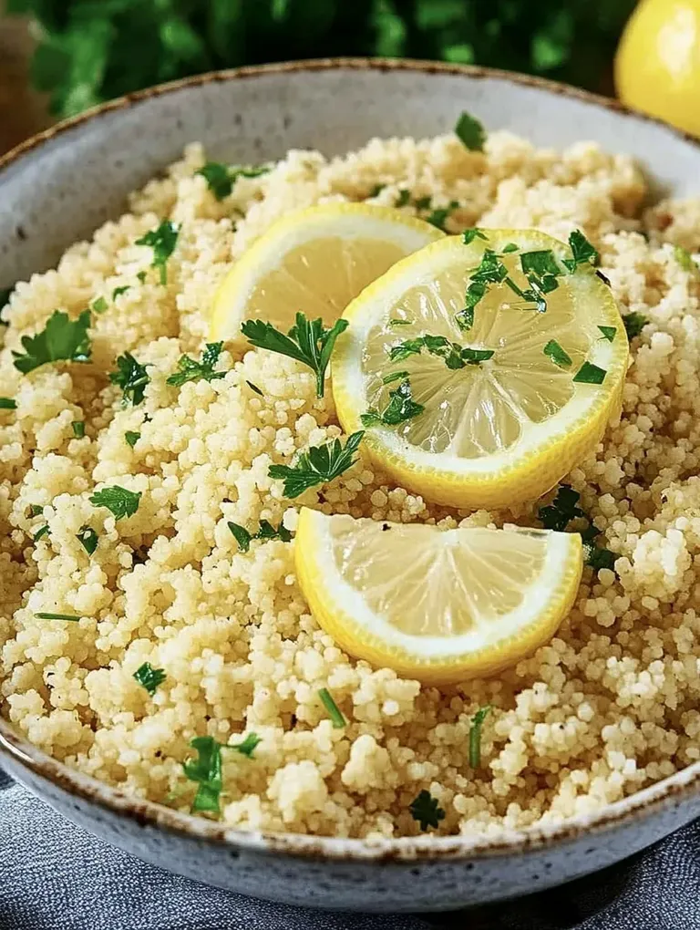 Zitronen-Couscous – Erfrischend, Leicht und Perfekt als Beilage