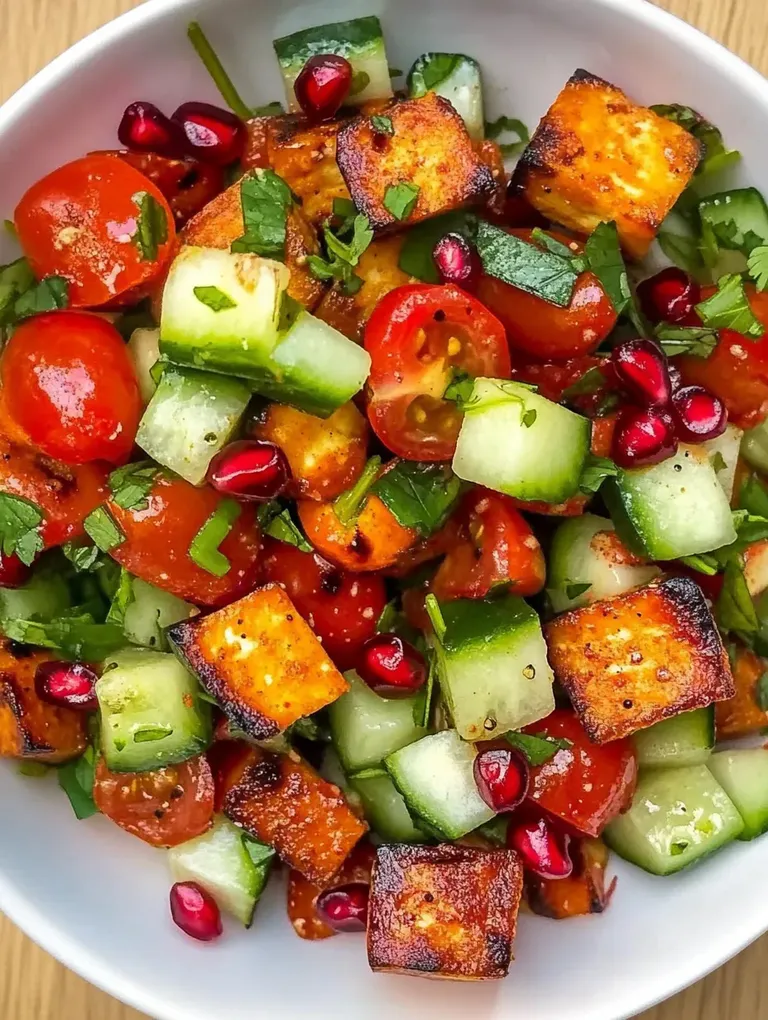 Halloumi-Salat mit Granatapfel – Fruchtig, Herzhaft und Erfrischend