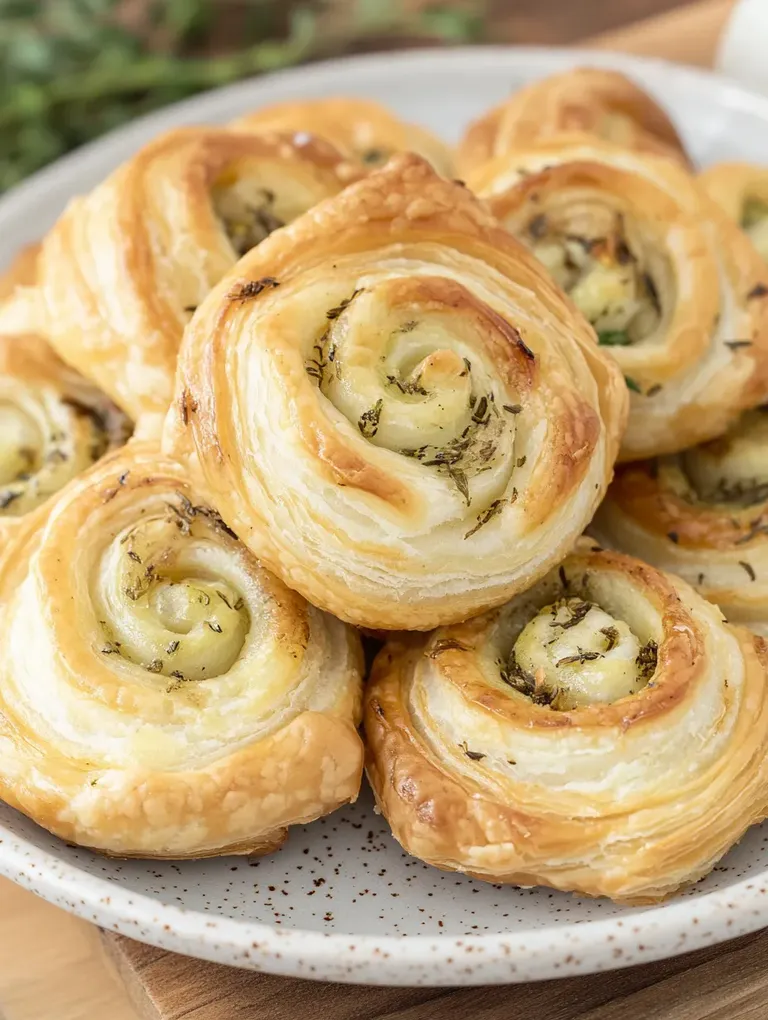 Pesto-Roomkaas Bladerdeeg-Spiralen – Herzhaft, Knusprig und Einfach Lecker