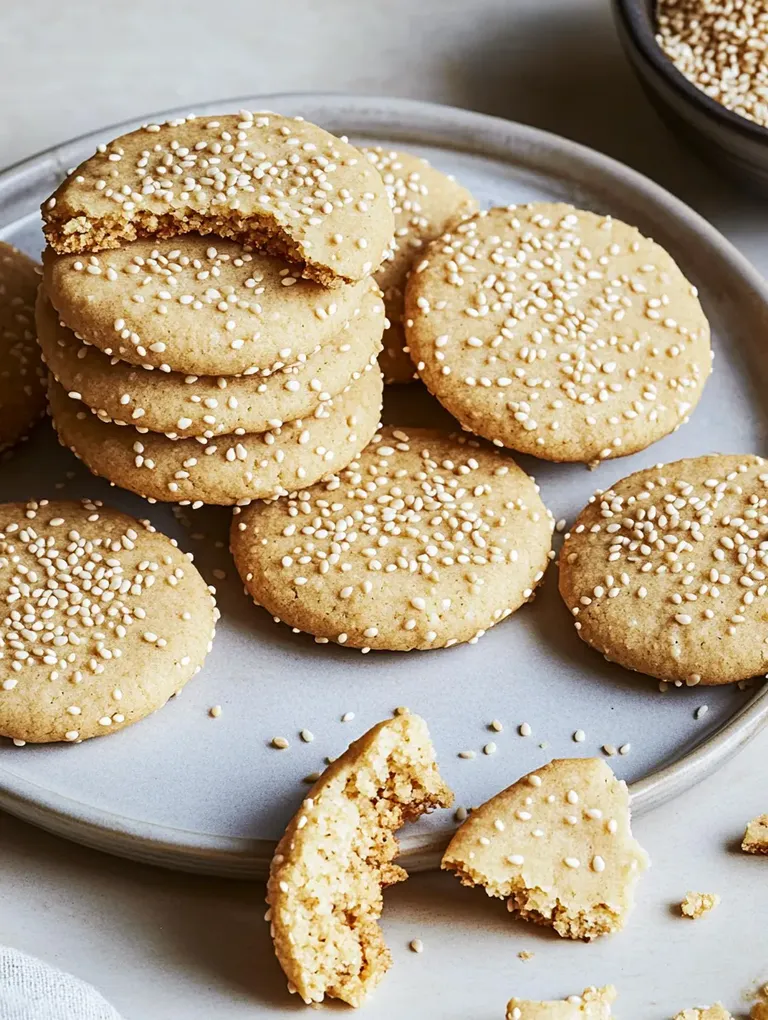 Zarte Tahini-Kekse – Sesam trifft Süße