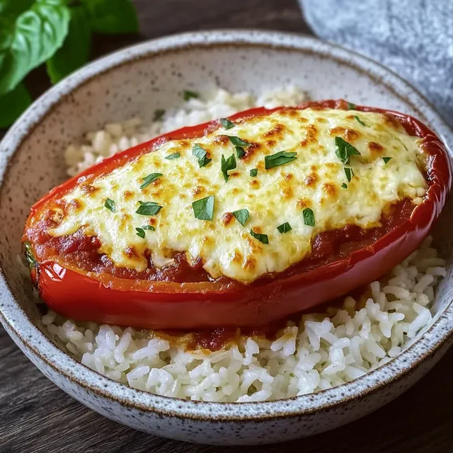 Gefüllte Spitzpaprika mit Feta
