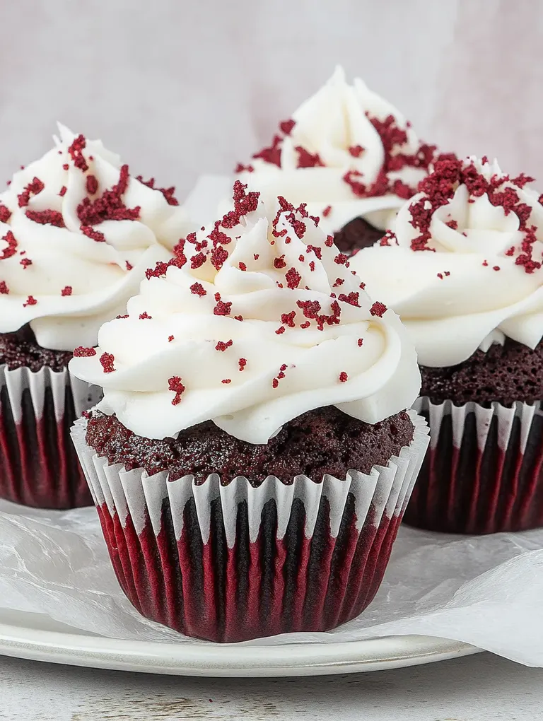 Klassische Red Velvet Cupcakes – himmlisch fluffig!
