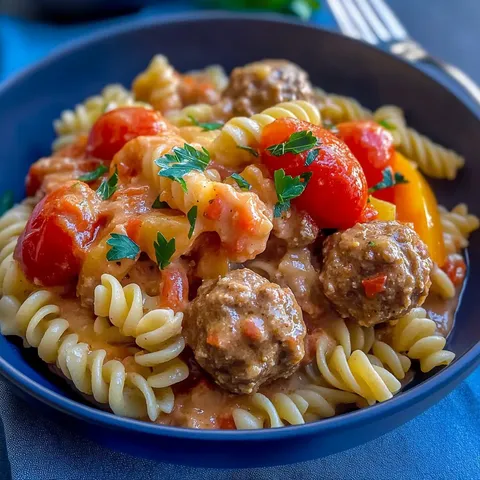 Hackbällchen in Tomaten-Sahne-Soße – einfach, schnell & lecker