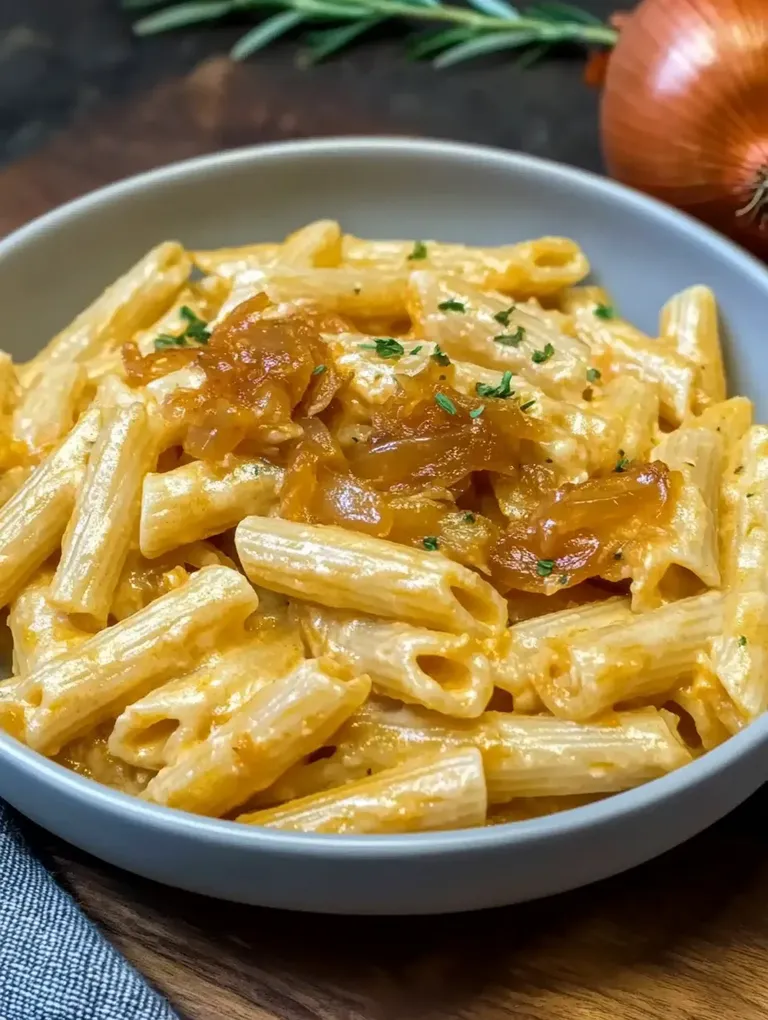 Goldene Zwiebelpasta
