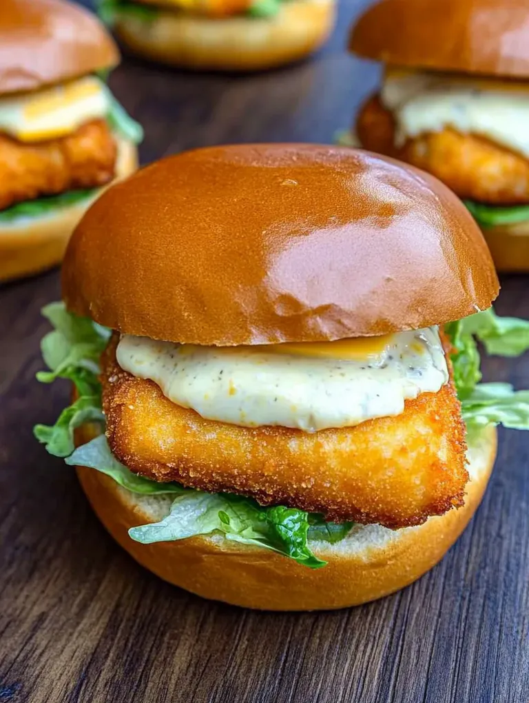 Crispy Fish Burger – McDonald's Style