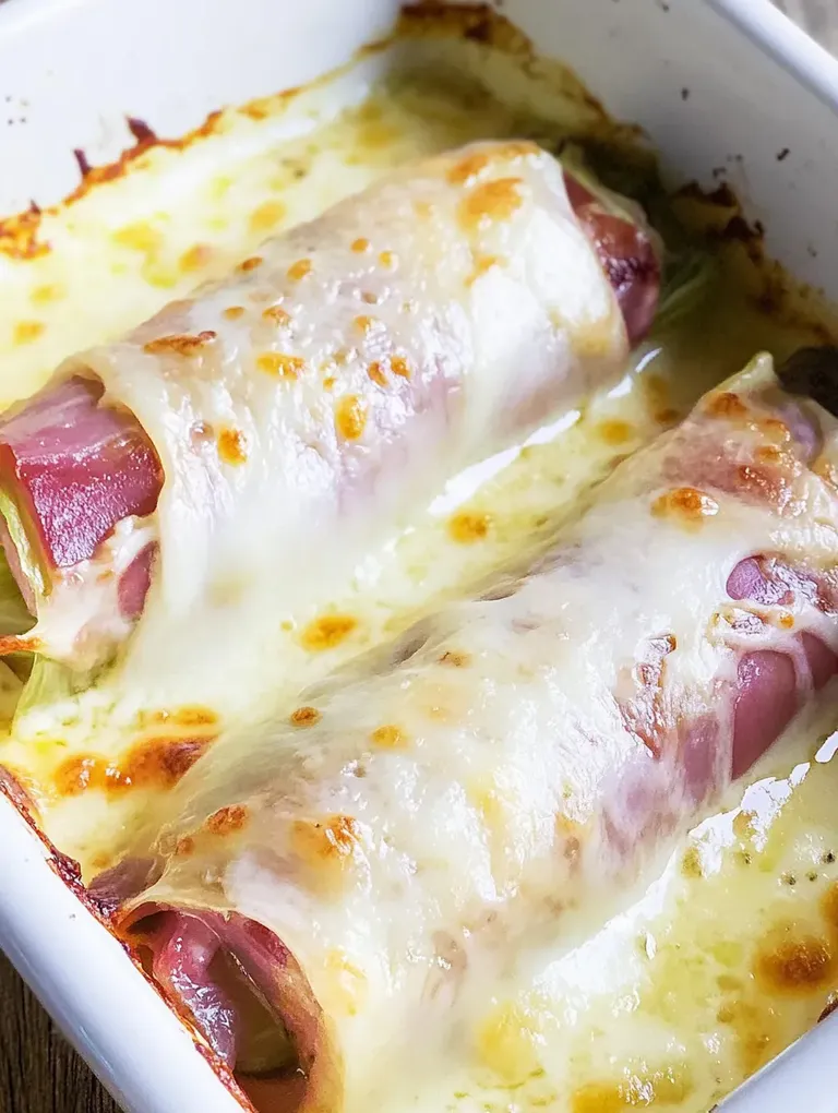 Chicorée-Gratin mit Schinken und Käse – Einfach & Lecker