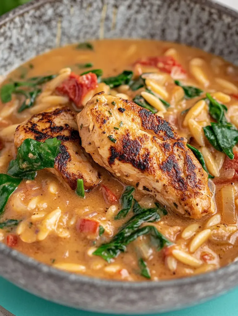 One-Pan Orzo mit Tomaten-Sahnesoße – Cremig & Perfekt für den Alltag