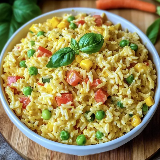Bunter Reissalat mit Curry