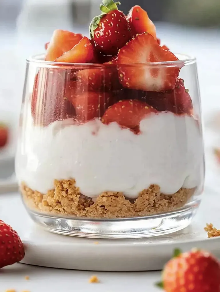 Fruchtiges Erdbeer-Dessert im Glas – Leicht & Cremig mit Joghurt