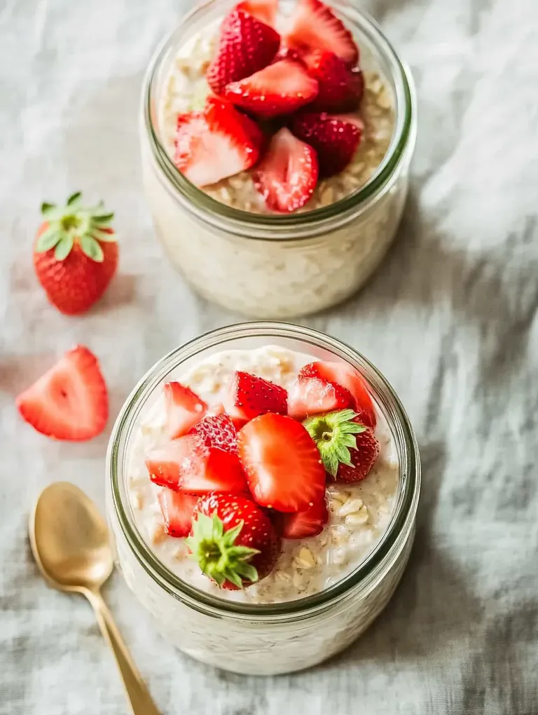 Fruchtige Overnight Oats – Perfekt mit Joghurt & Banane
