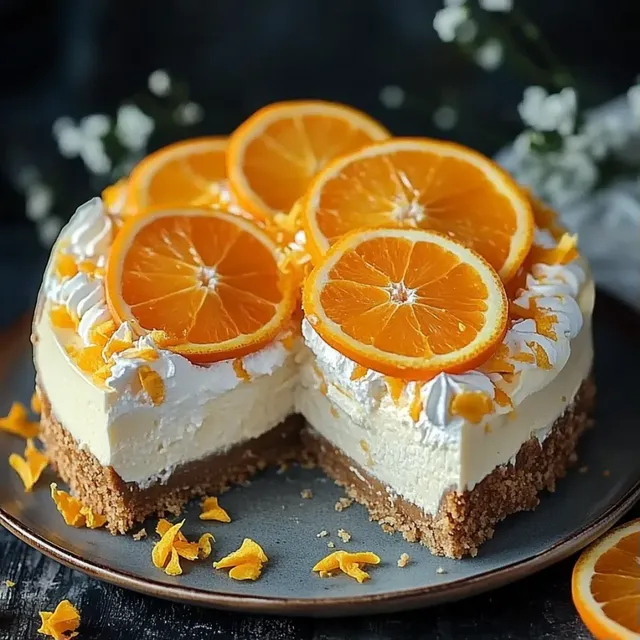No-Bake Orangen-Cheesecake