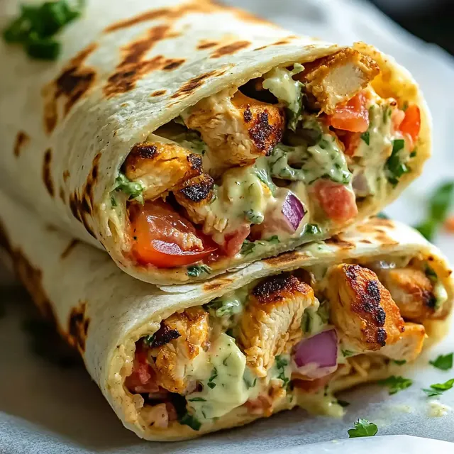 Chipotle Ranch Grilled Chicken Burrito