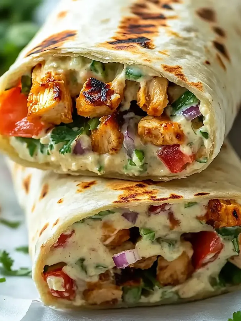 Grilled Chicken Burrito with Chipotle Ranch