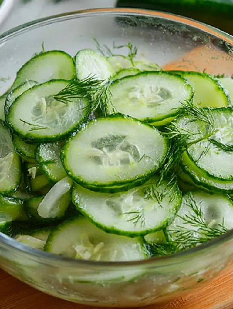 Erfrischender Gurkensalat mit Dill – Einfach & Lecker