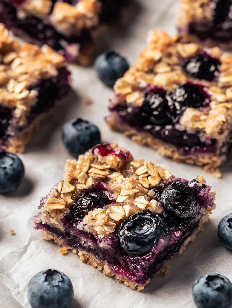 Hausgemachte Blaubeer-Haferflocken-Frühstückssnacks