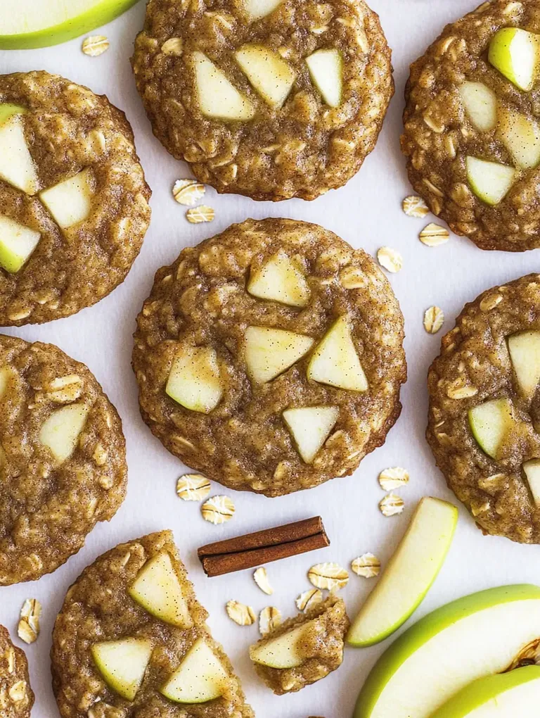 Gewürzte Apfel-Haferkekse