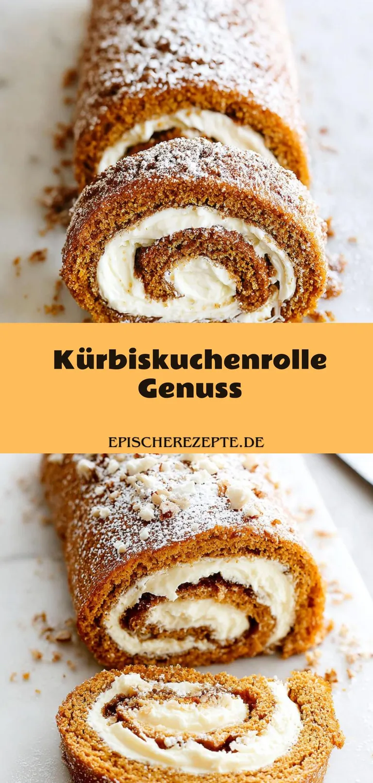 Template of Kürbiskuchenrolle Genuss