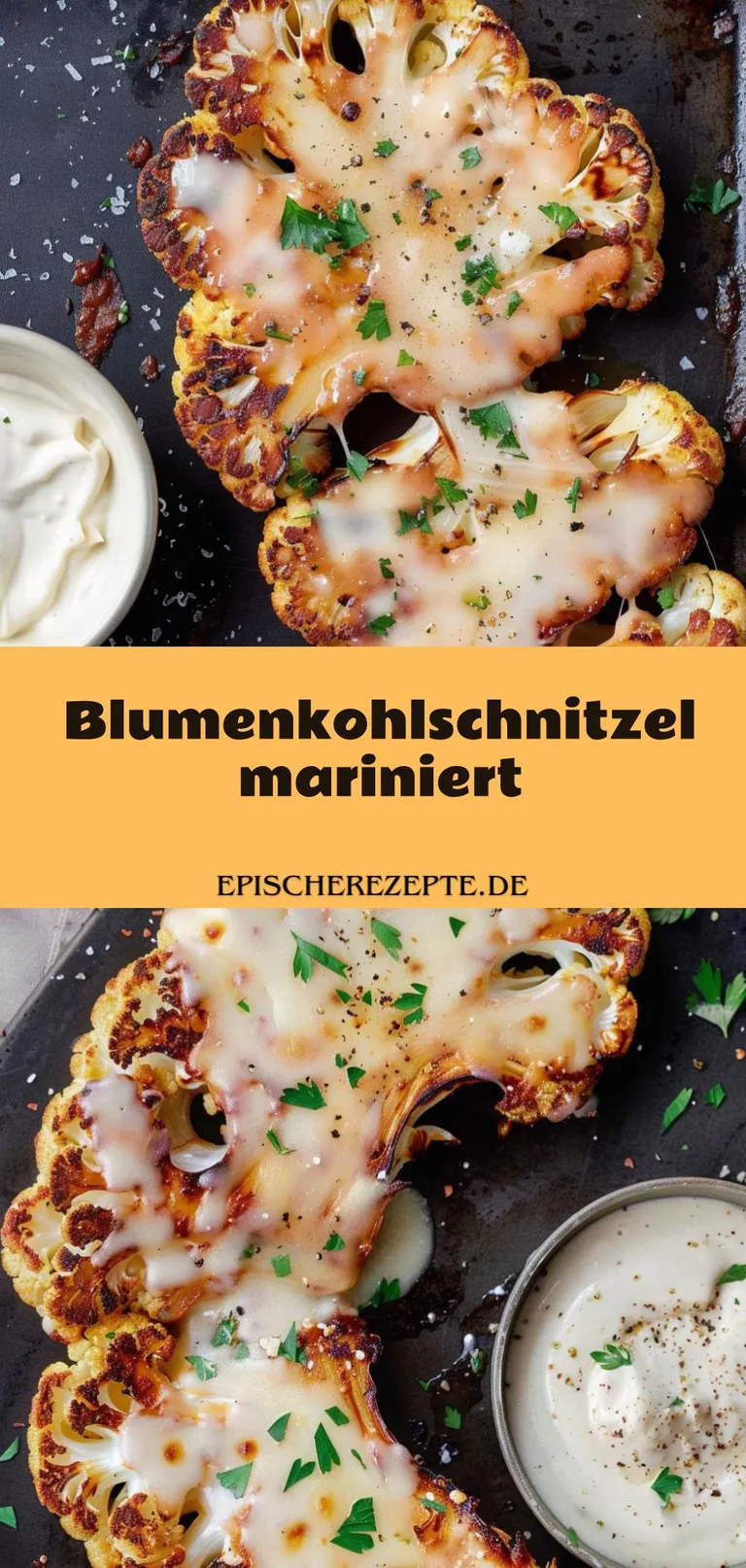 Template of Blumenkohlschnitzel mariniert