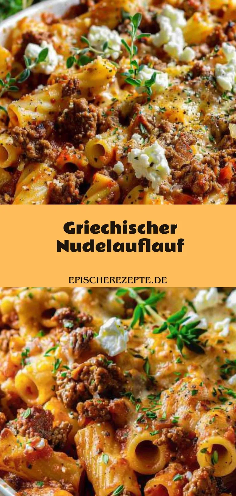 Template of Griechischer Nudelauflauf