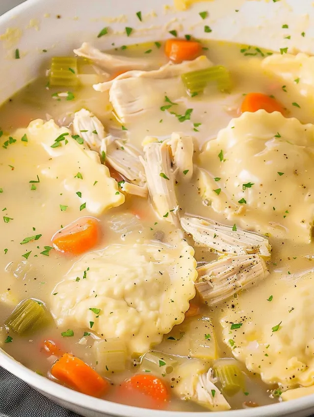 Cracker Barrel Chicken and Dumpling Soup.
