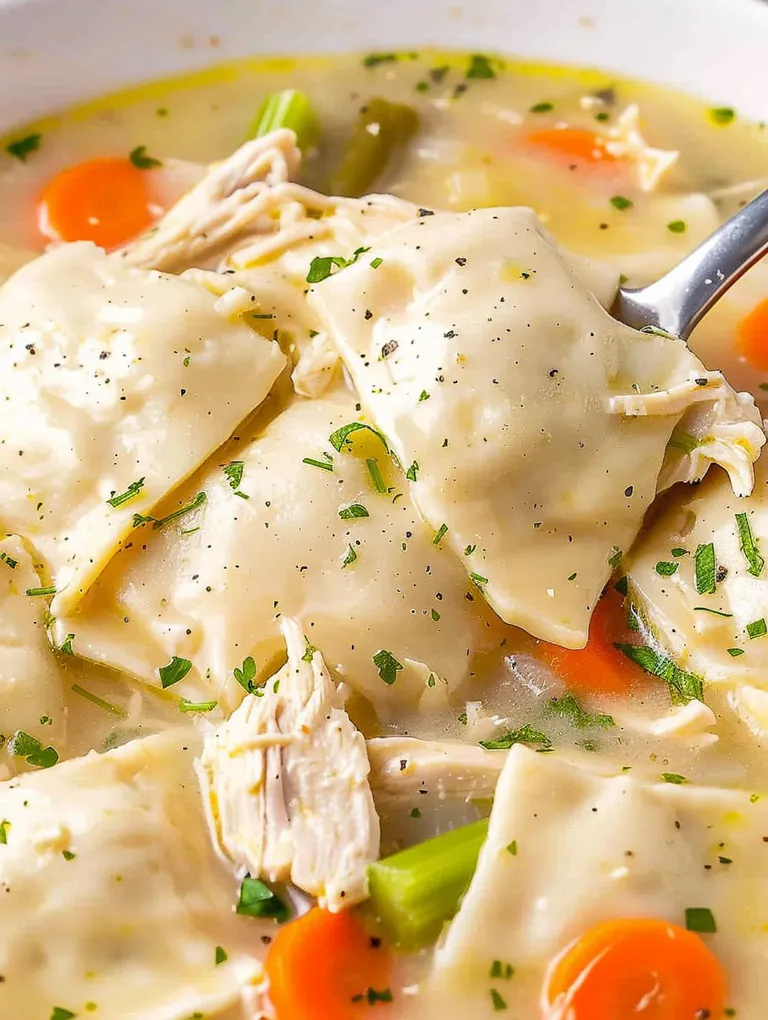 Cracker Barrel Chicken and Dumpling Soup.
