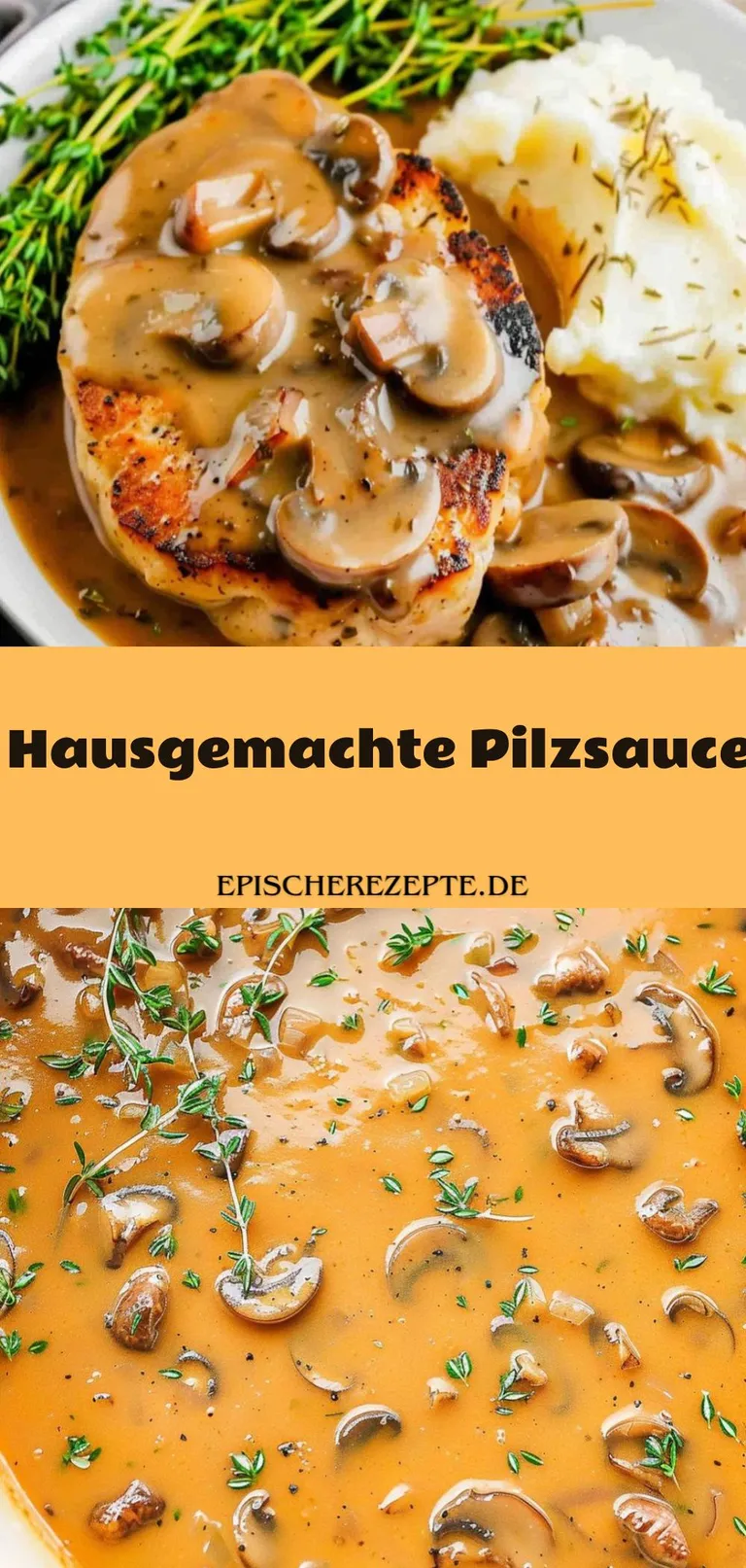 Template of Hausgemachte Pilzsauce