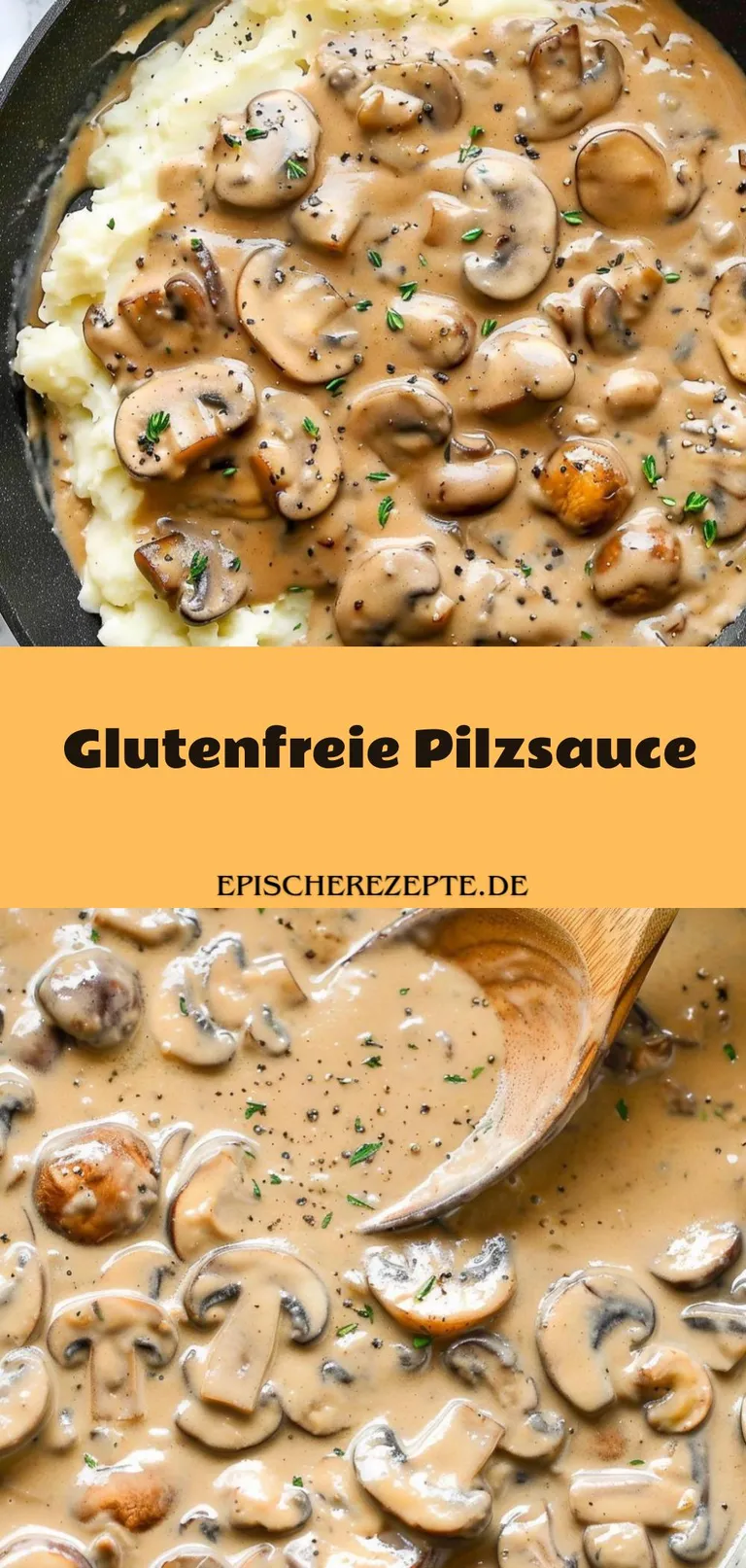 Template of Glutenfreie Pilzsauce