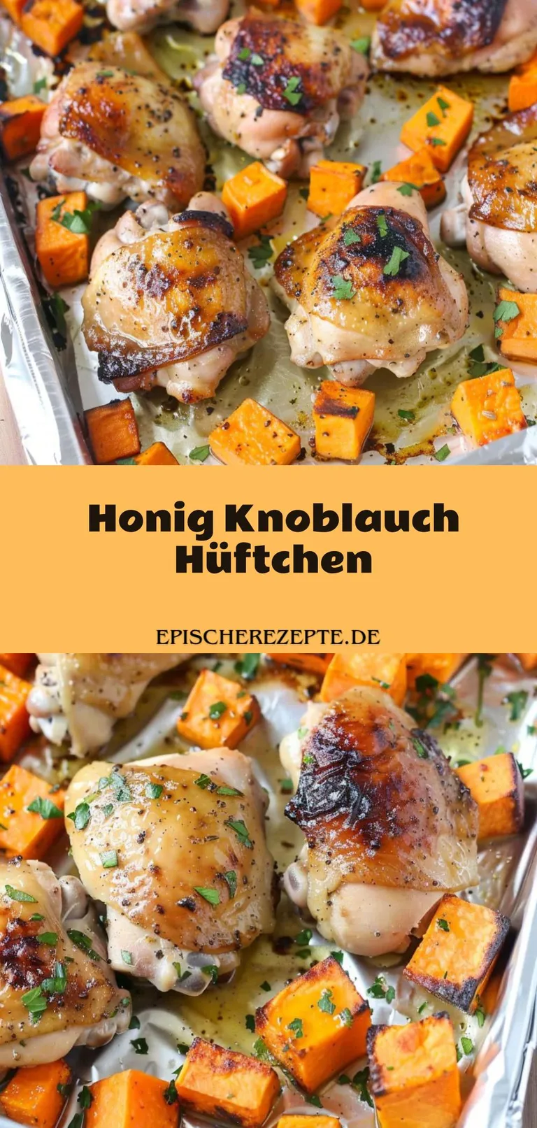 Template of Honig Knoblauch Hüftchen