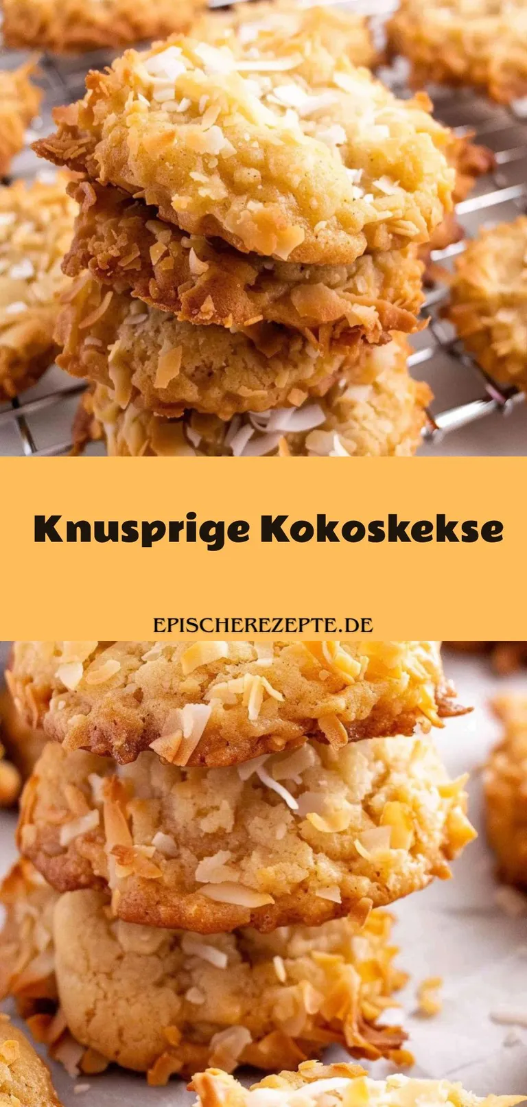 Template of Knusprige Kokoskekse