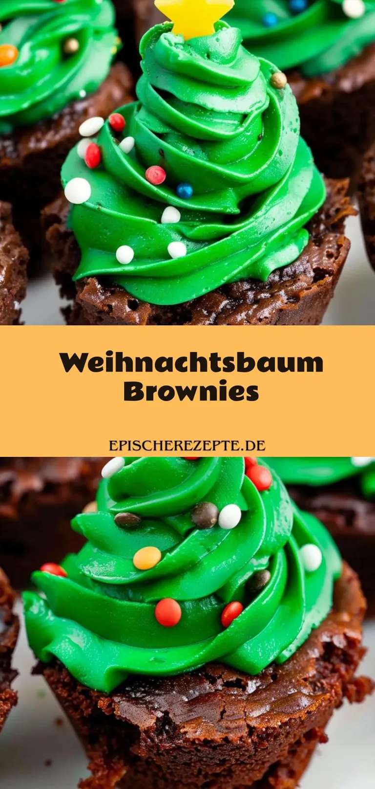 Template of Weihnachtsbaum Brownies