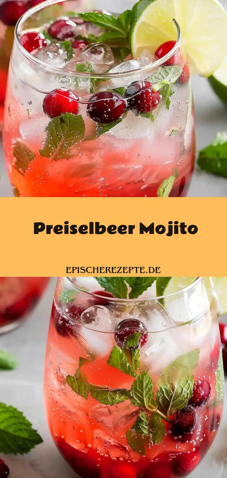 Template of Preiselbeer Mojito