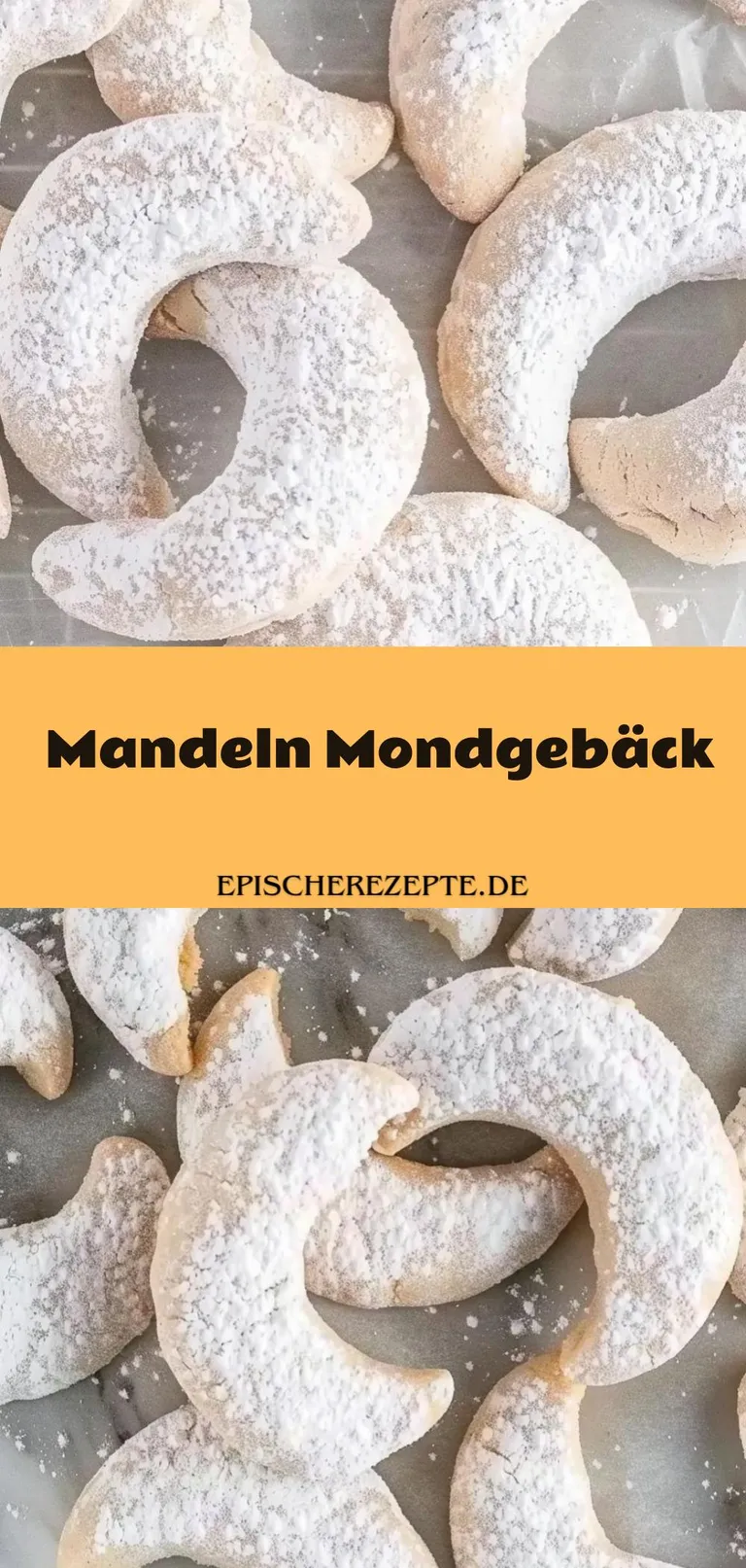 Template of Mandeln Mondgebäck