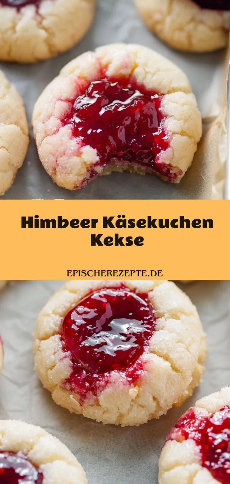 Template of Himbeer Käsekuchen Kekse