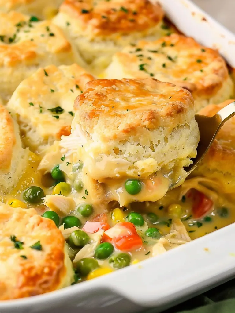 A fork is being used to eat a piece of chicken pot pie.