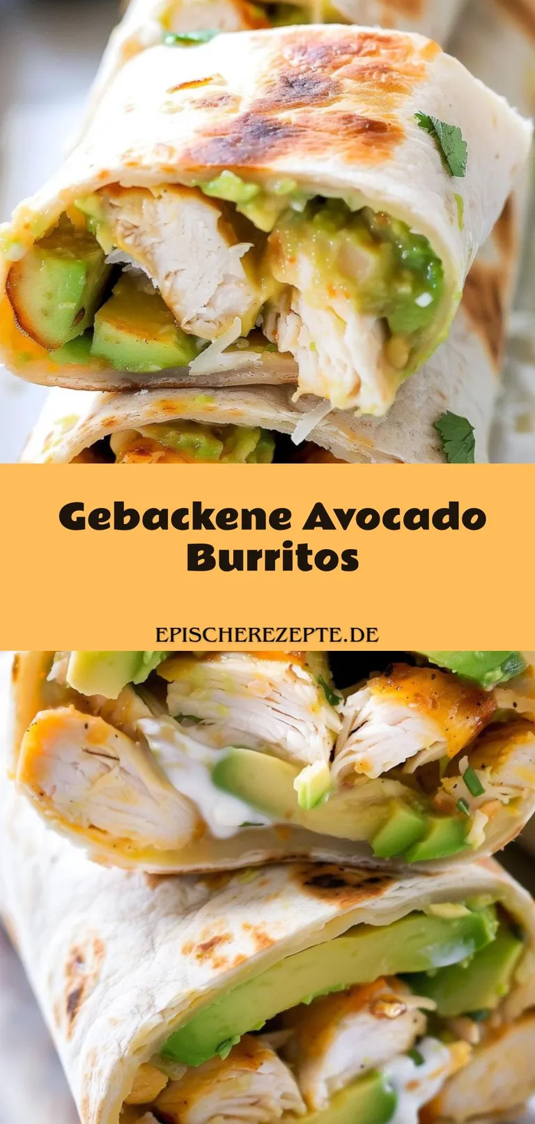 Template of Gebackene Avocado Burritos