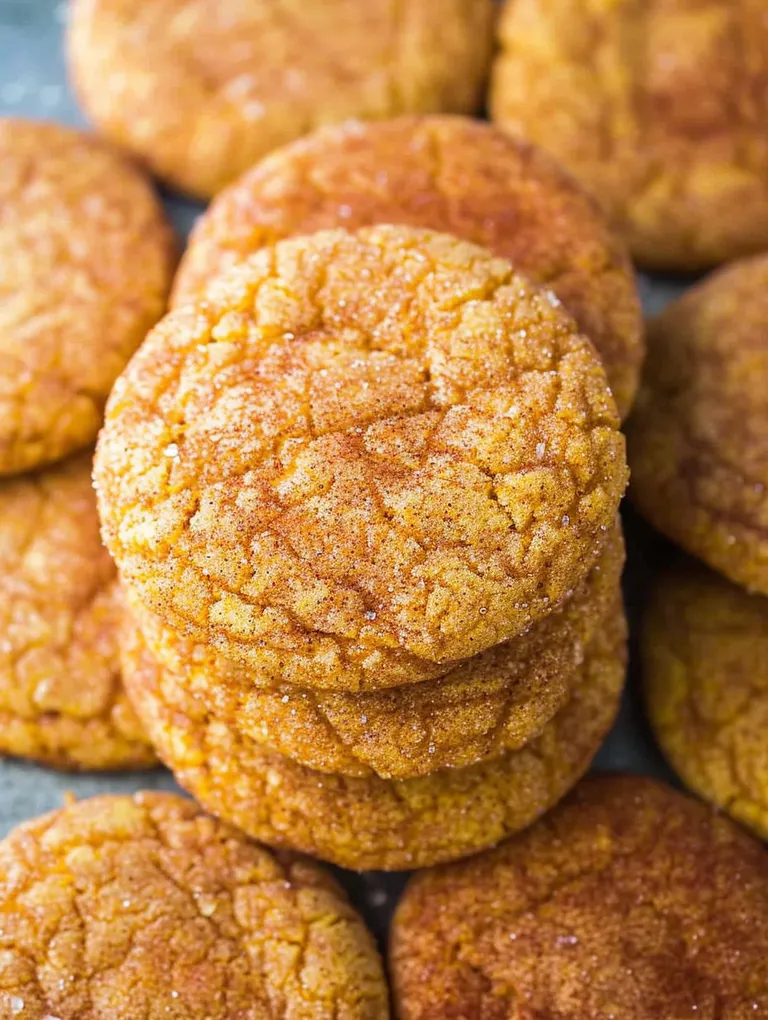 Pumpkin Snickerdoodle Cookies.